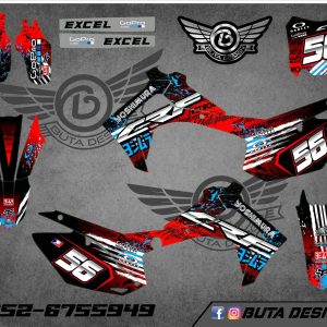 קיט מדבקות ל Honda CRF 450 2013-2016 250 2014-2017 V32