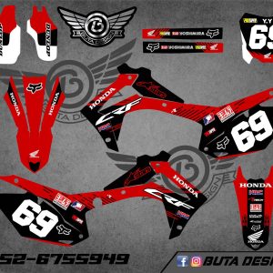 קיט מדבקות ל Honda CRF 450 2013-2016 250 2014-2017 V45