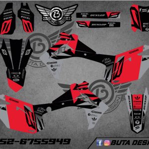 קיט מדבקות ל Honda CRF 450 2013-2016 250 2014-2017 V49
