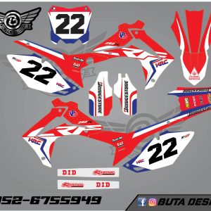 קיט מדבקות ל Honda CRF 450 2013-2016 250 2014-2017 V5