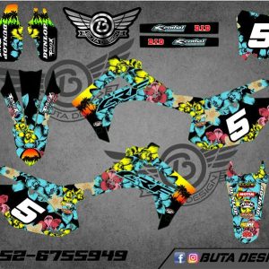 קיט מדבקות ל Honda CRF 450 2013-2016 250 2014-2017 V56