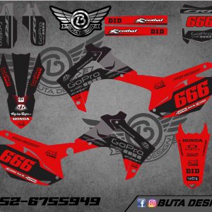 קיט מדבקות ל Honda CRF 450 2013-2016 250 2014-2017 V64