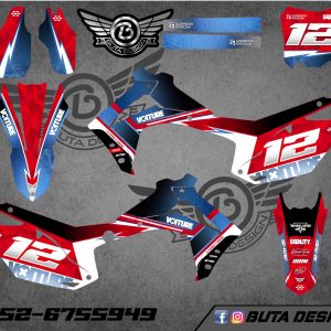קיט מדבקות ל Honda CRF 450 2013-2016 250 2014-2017 V67