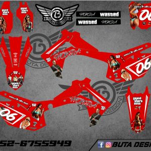 קיט מדבקות ל Honda CRF 450 2013-2016 250 2014-2017 V69