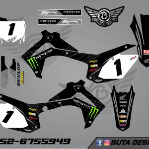 קיט מדבקות ל Honda CRF 450 2013-2016 250 2014-2017 V8