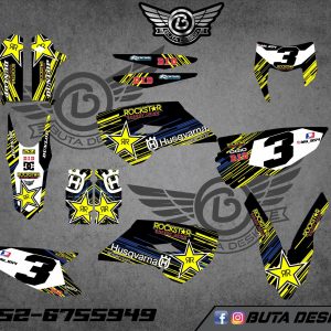 קיט מדבקות ל Husqvarna Enduro 2014-2016 Motocross 2014-2015 V17