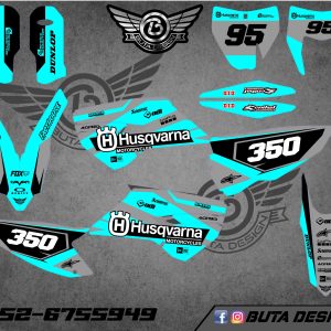 קיט מדבקות ל Husqvarna Enduro 2014-2016 Motocross 2014-2015 V19