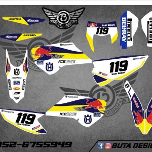 קיט מדבקות ל Husqvarna Enduro 2014-2016 Motocross 2014-2015 V3