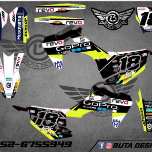 קיט מדבקות ל Husqvarna Enduro 2020-2023 Motocross 2019-2022 V22