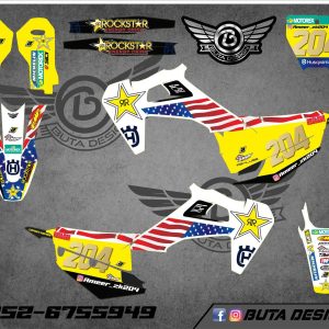 קיט מדבקות ל Husqvarna Enduro 2020-2023 Motocross 2019-2022 V36