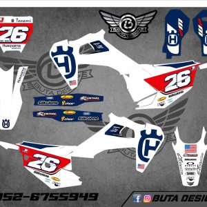 קיט מדבקות ל Husqvarna Enduro 2020-2023 Motocross 2019-2022 V49