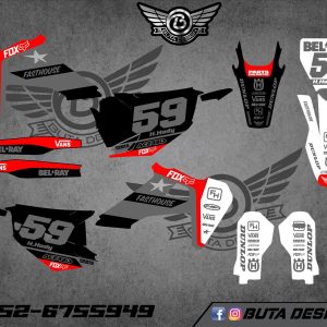 קיט מדבקות ל Husqvarna Enduro 2020-2023 Motocross 2019-2022 V51