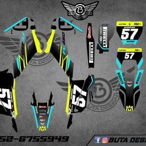 קיט מדבקות ל Husqvarna Enduro 2020-2023 Motocross 2019-2022 V55