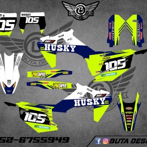 קיט מדבקות ל Husqvarna Enduro 2020-2023 Motocross 2019-2022 V65