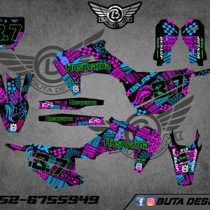 קיט מדבקות ל Husqvarna Enduro 2020-2023 Motocross 2019-2022 V68