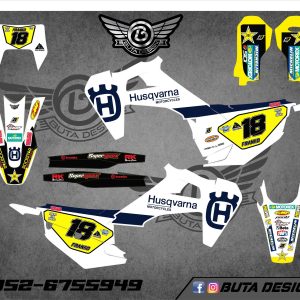 קיט מדבקות ל Husqvarna Enduro 2020-2023 Motocross 2019-2022 V69