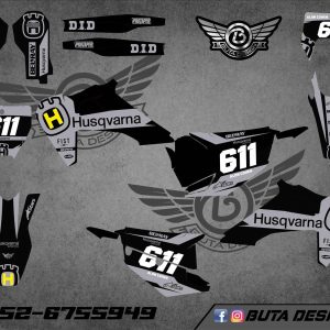 קיט מדבקות ל Husqvarna Enduro 2020-2023 Motocross 2019-2022 V7