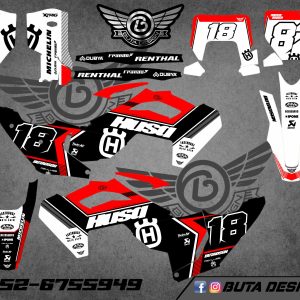 קיט מדבקות ל Husqvarna Enduro 2024 Motocross 2023-2024 V6