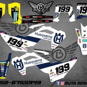 קיט מדבקות ל Husqvarna Enduro 2024 Motocross 2023-2024 V8