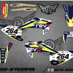 קיט מדבקות ל Husqvarna Enduro 2017-2019 Motocross 2016-2018 V1