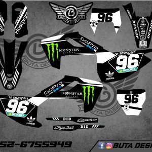 קיט מדבקות ל Husqvarna Enduro 2017-2019 Motocross 2016-2018 V18