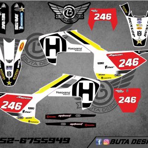 קיט מדבקות ל Husqvarna Enduro 2017-2019 Motocross 2016-2018 V19