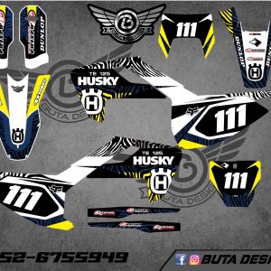 קיט מדבקות ל Husqvarna Enduro 2017-2019 Motocross 2016-2018 V24