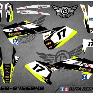 קיט מדבקות ל Husqvarna Enduro 2017-2019 Motocross 2016-2018 V3