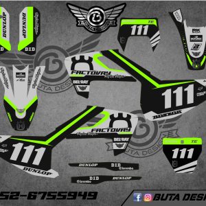 קיט מדבקות ל Husqvarna Enduro 2017-2019 Motocross 2016-2018 V33