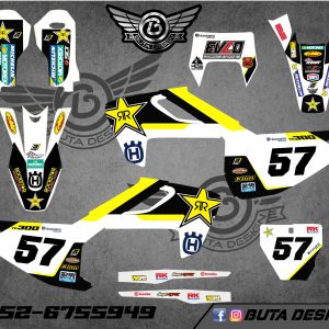 קיט מדבקות ל Husqvarna Enduro 2017-2019 Motocross 2016-2018 V37