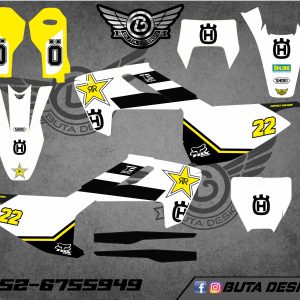 קיט מדבקות ל Husqvarna Enduro 2017-2019 Motocross 2016-2018 V47