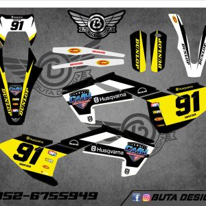 קיט מדבקות ל Husqvarna Enduro 2017-2019 Motocross 2016-2018 V5
