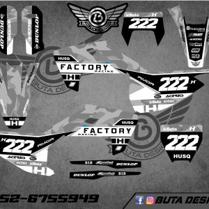 קיט מדבקות ל Husqvarna Enduro 2017-2019 Motocross 2016-2018 V50