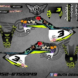 קיט מדבקות ל Husqvarna Enduro 2017-2019 Motocross 2016-2018 V52