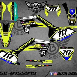 קיט מדבקות ל Husqvarna Enduro 2017-2019 Motocross 2016-2018 V53