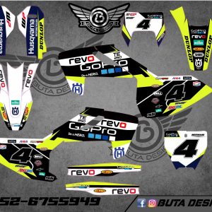 קיט מדבקות ל Husqvarna Enduro 2017-2019 Motocross 2016-2018 V58