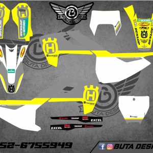 קיט מדבקות ל Husqvarna Enduro 2017-2019 Motocross 2016-2018 V64