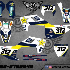 קיט מדבקות ל Husqvarna Enduro 2017-2019 Motocross 2016-2018 V67