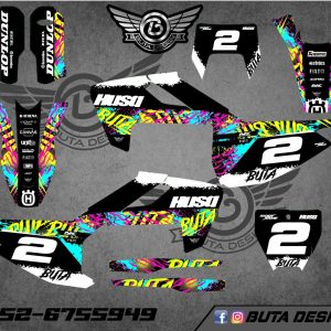 קיט מדבקות ל Husqvarna Enduro 2017-2019 Motocross 2016-2018 V71