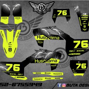 קיט מדבקות ל Husqvarna Enduro 2017-2019 Motocross 2016-2018 V79