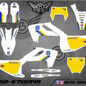 קיט מדבקות ל Husqvarna Enduro 2017-2019 Motocross 2016-2018 V84