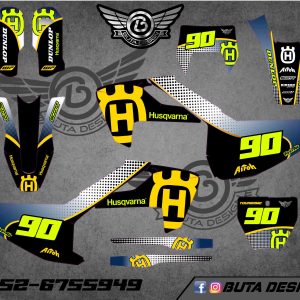 קיט מדבקות ל Husqvarna Enduro 2017-2019 Motocross 2016-2018 V90