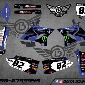 קיט מדבקות ל Yamaha YZ 125 250 2015-2021 V12