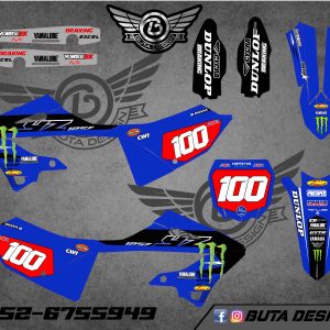 קיט מדבקות ל Yamaha YZ 125 250 2022-2024 V6