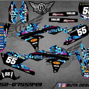 קיט מדבקות ל Yamaha YZF WRF 450 2014-2017 YZF 250 2018 V12