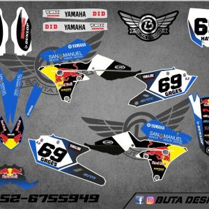 קיט מדבקות ל Yamaha YZF WRF 450 2014-2017 YZF 250 2018 V16