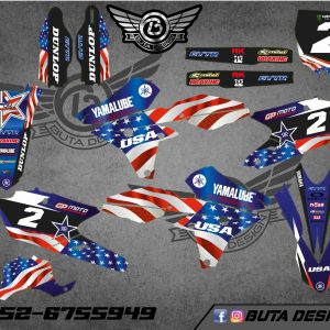 קיט מדבקות ל Yamaha YZF WRF 450 2014-2017 YZF 250 2018 V3