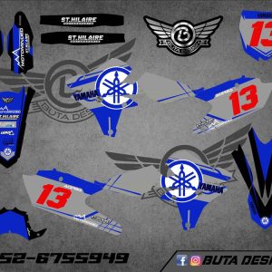 קיט מדבקות ל Yamaha YZF WRF 450 2014-2017 YZF 250 2018 V42