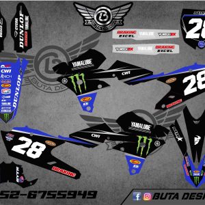 קיט מדבקות ל Yamaha YZF WRF 450 2014-2017 YZF 250 2018 V58