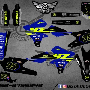 קיט מדבקות ל Yamaha YZF WRF 450 2014-2017 YZF 250 2018 V65